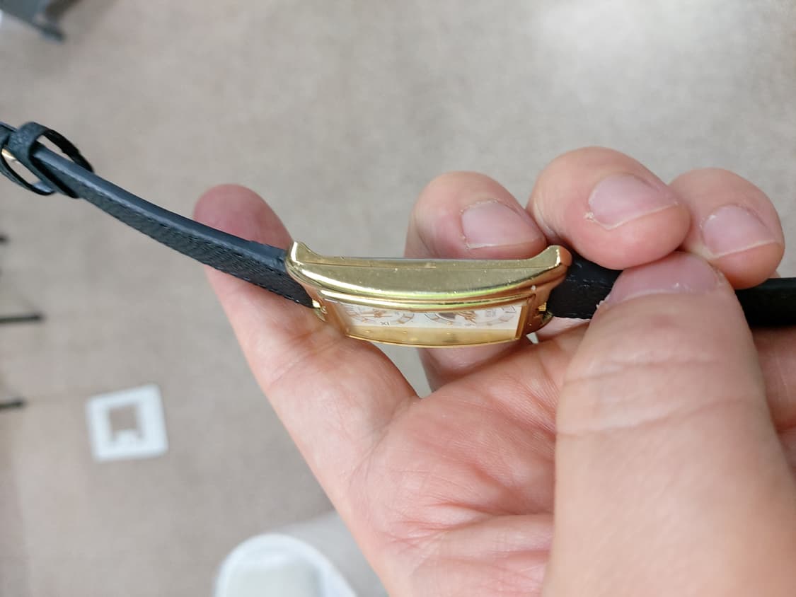 홈에서 제작된 듀얼 문페이즈 남성 가죽 시계 상품이미지2