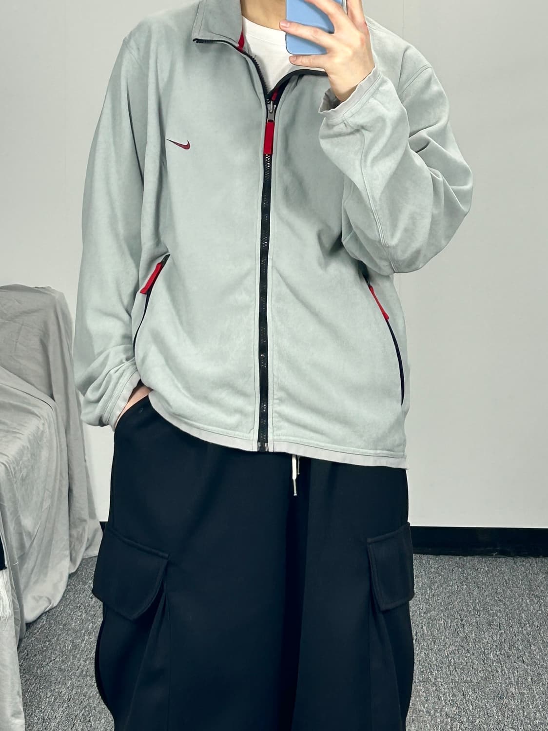 나이키 00’s 스우시 올드스쿨 오버핏 플리스 자켓 L 상품이미지2