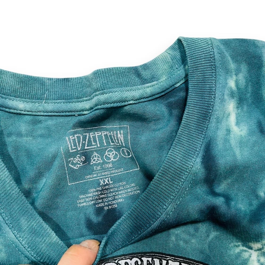 레드 제플린 매직 페이지 타이다이 빈티지 밴드 티셔츠 상품이미지4