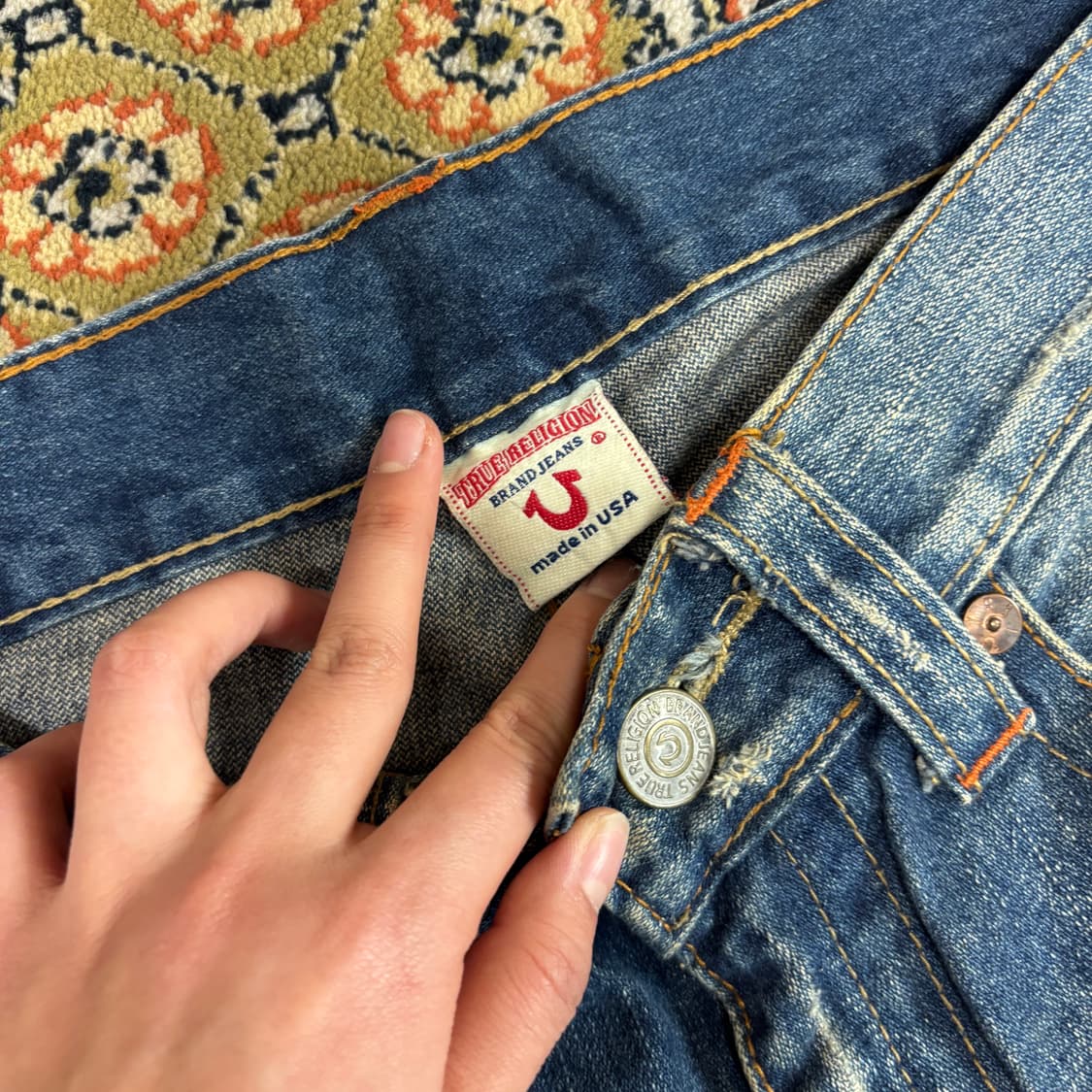 [32] 트루릴리전 JOEY 조이 데미지 부츠컷 데님 팬츠 상품이미지3