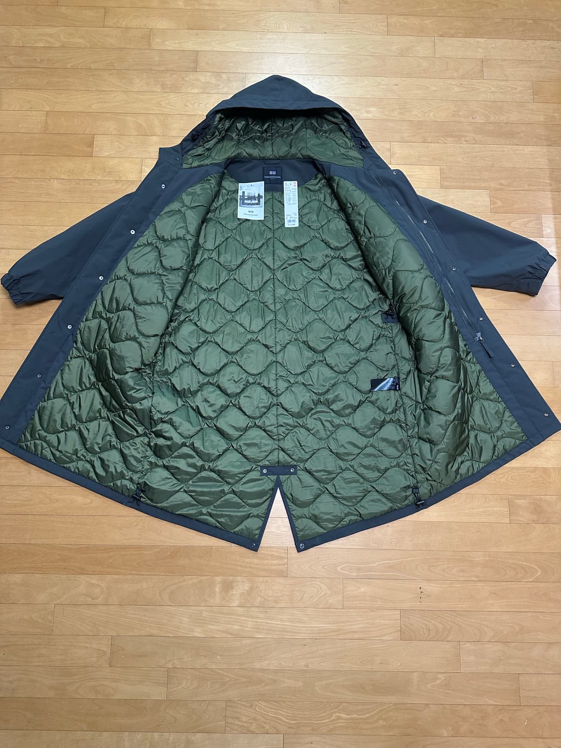 유니클로 x 엔지니어드가먼츠 후드코트 L 상품이미지3