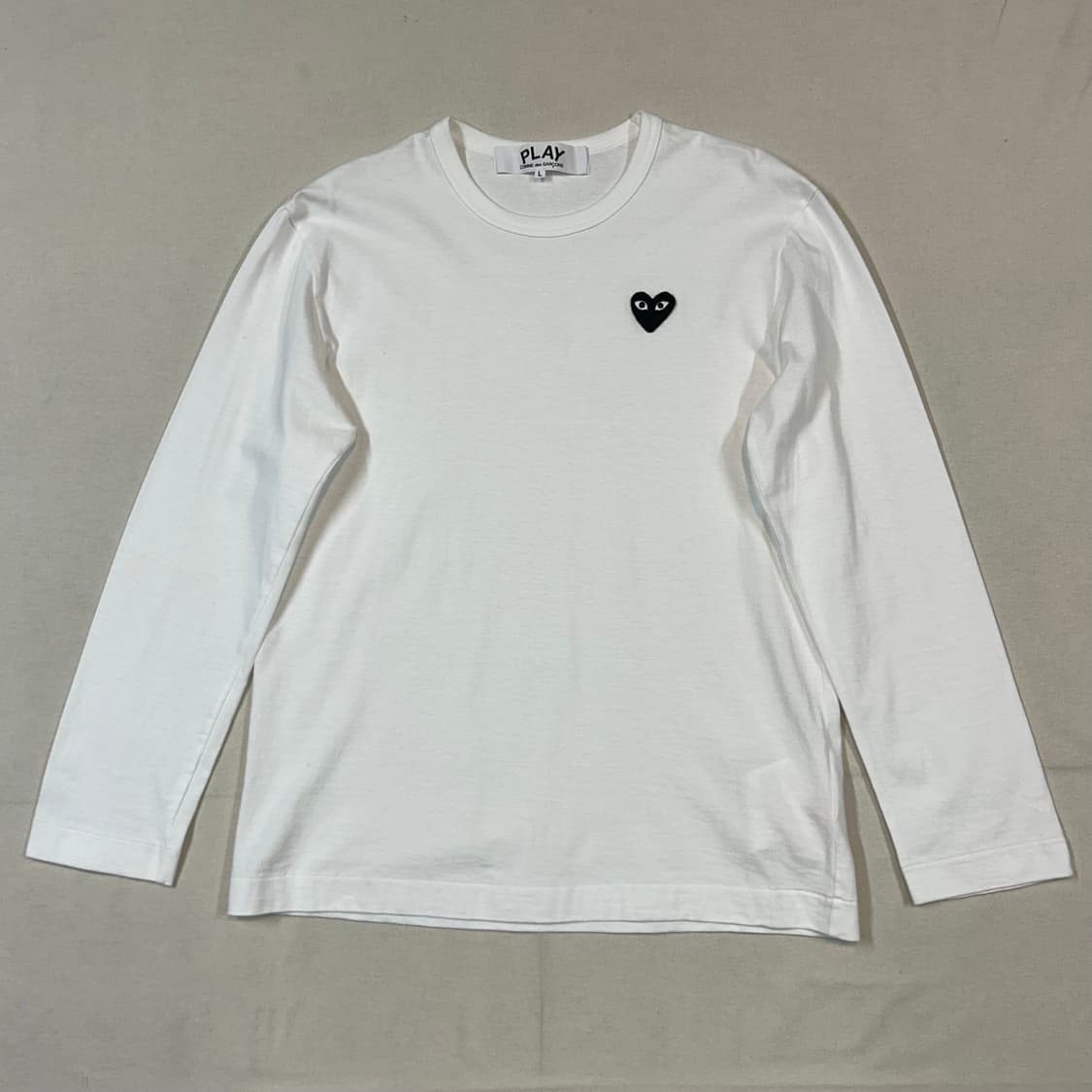 L) 꼼데가르송 플레이 하트 롱슬리브 긴팔 티셔츠 정품 상품이미지1