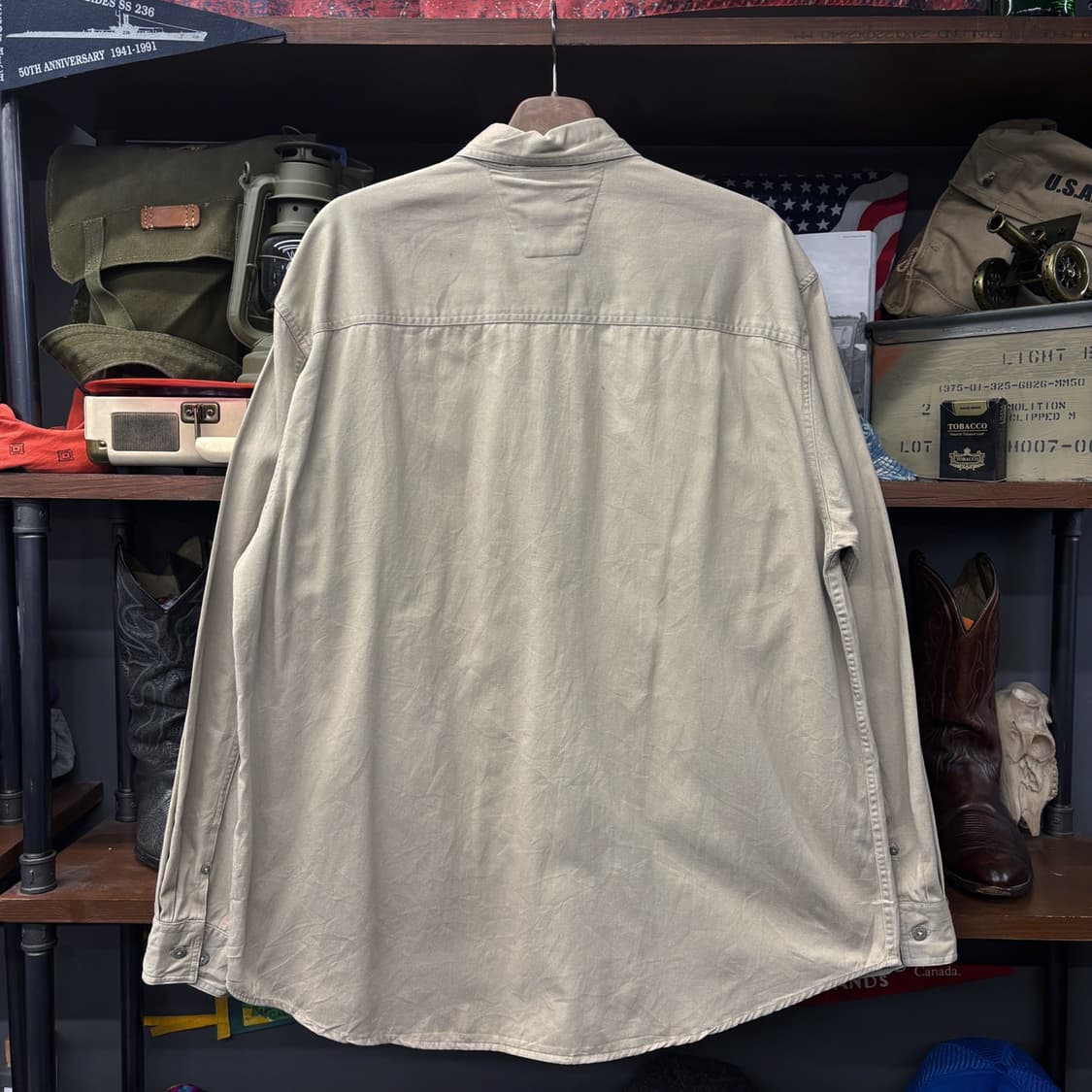 00s 할리데이비슨 멕시코 생산 미니쉴드 코튼트윌 가라지셔츠 N281 상품이미지2