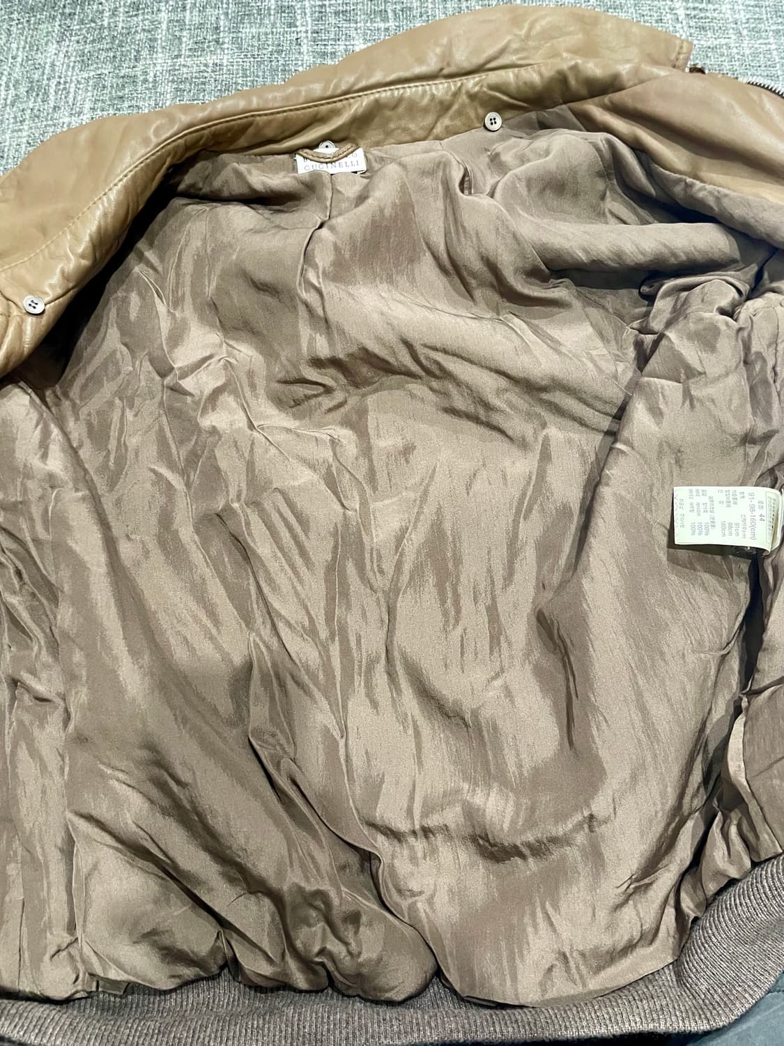 Brunello Cucinelli 가죽 자켓 44사이즈 매장판 상품이미지4