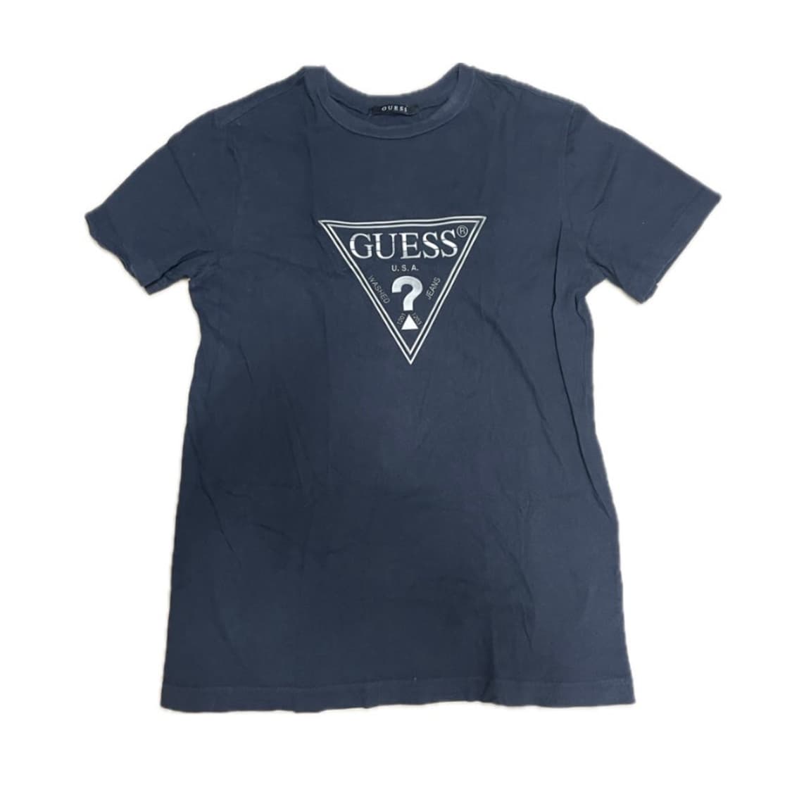 게스 로고 네이비반팔티  상품이미지1