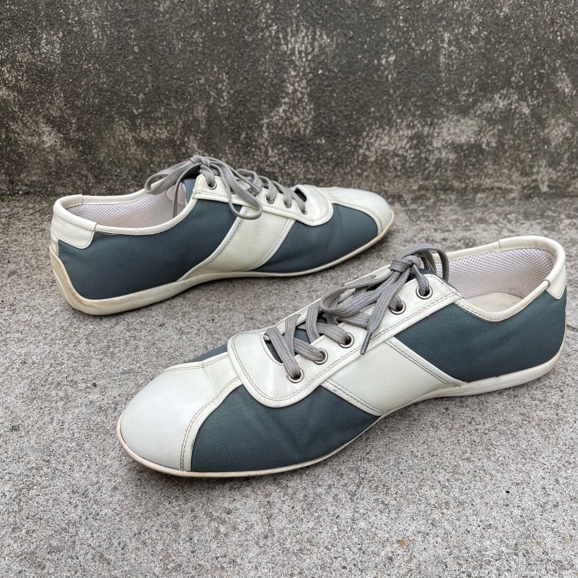 [43] Giorgio Armani 2000s 레더 로우탑 스니커즈 상품이미지2