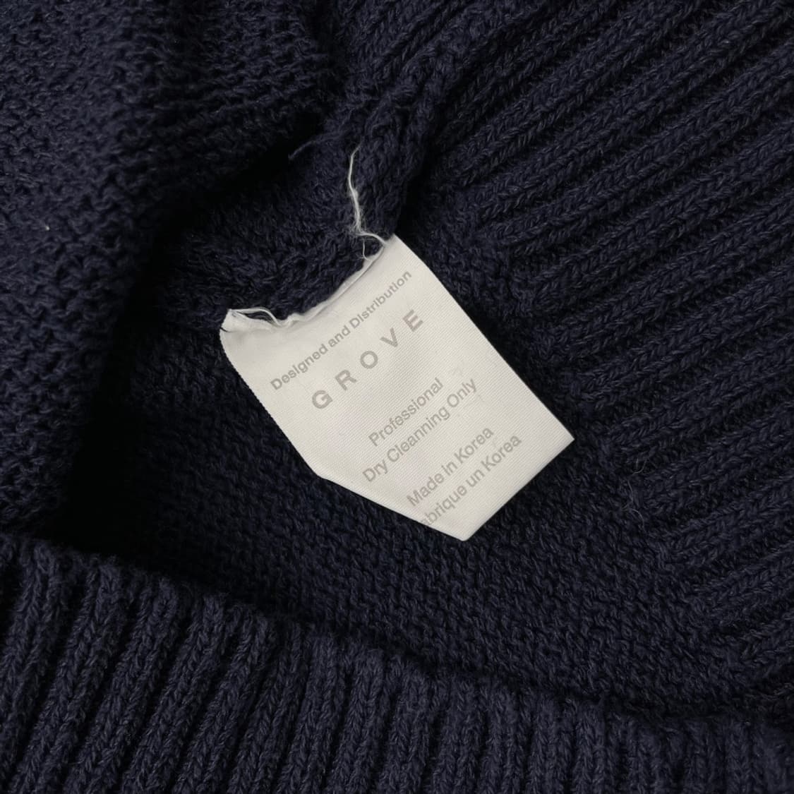 그로브 네이비 니트 상품이미지5