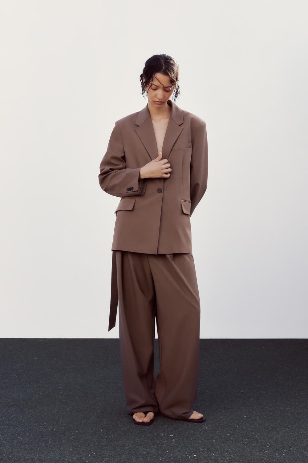 자라 모카무스 와이드 팬츠 상품이미지1