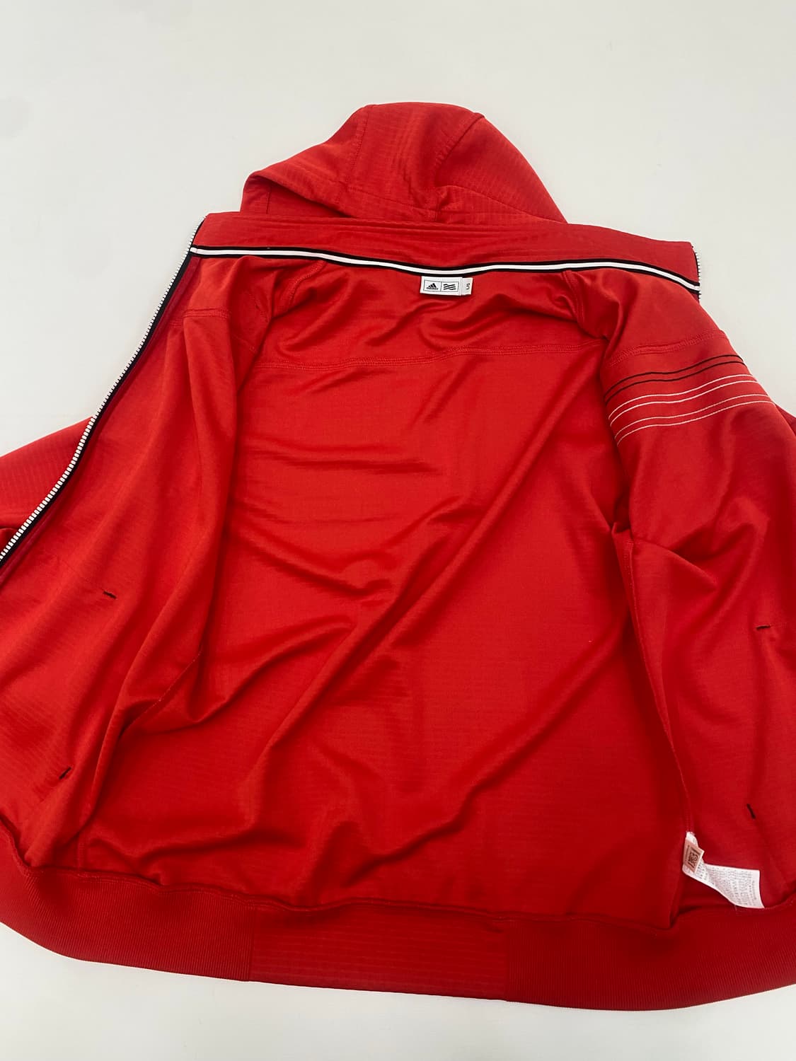 아디다스 레드 후드 집업 (M) 상품이미지7