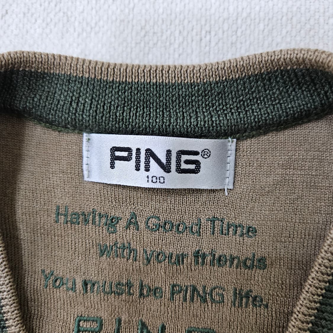 100 핑 골프 니트 베스트 0306Y 상품이미지3