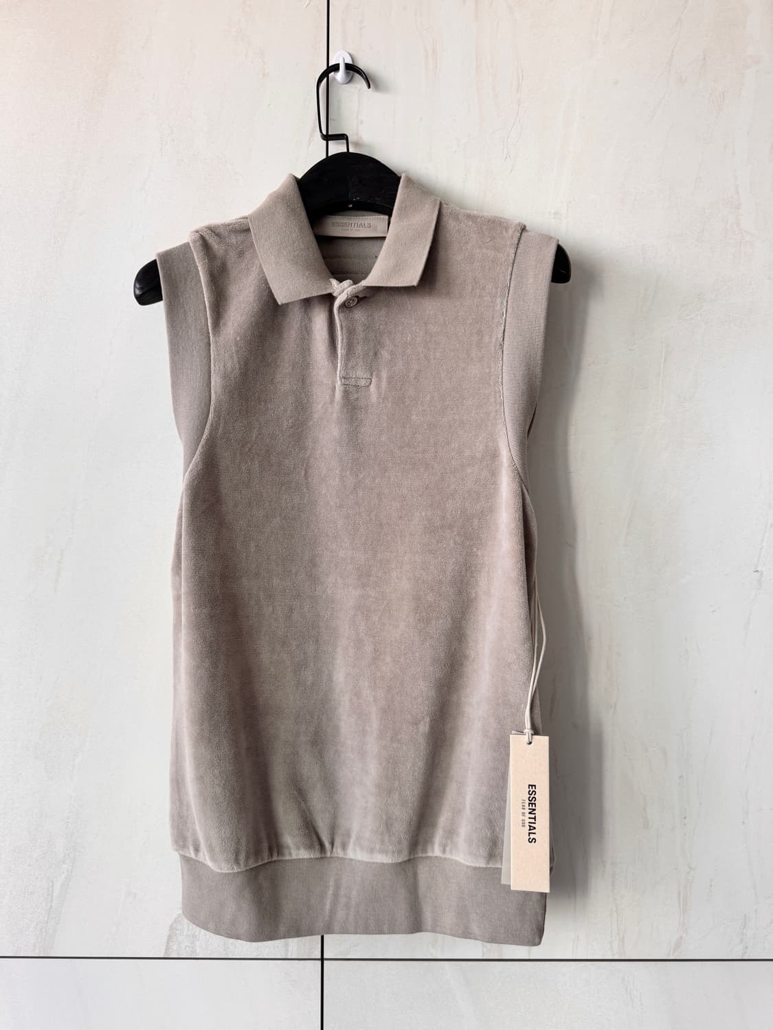 텍있는 새상품 Essentials 타우프 코튼 폴로 베스트 XXS(44, 상품이미지7