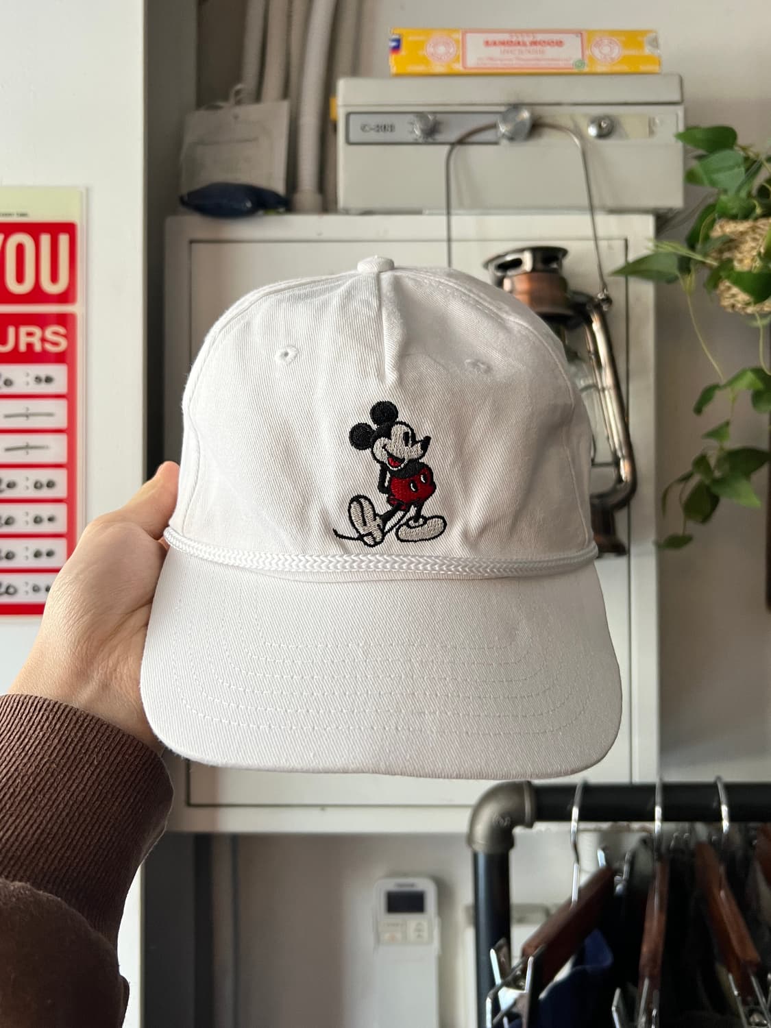 Disney 디즈니 USA 화이트 코튼 볼캡 상품이미지1