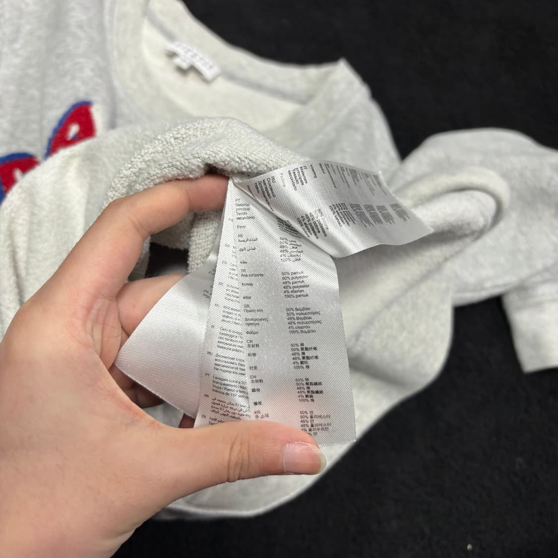 1 끌로디피에로 그레이 맨투맨 상품이미지5