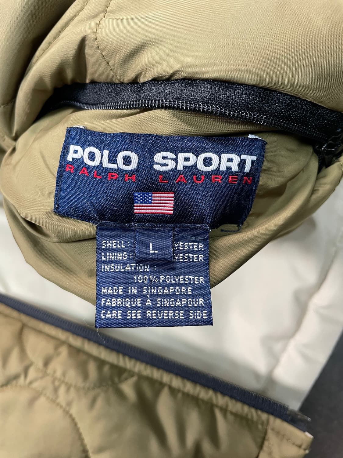 폴로 스포츠 리버시블 퀼팅 후디드 자켓 상품이미지7