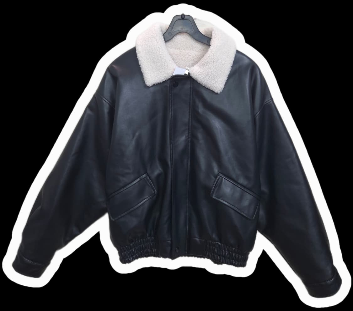 여66 페이크 양털 가죽 무스탕 자켓 상품이미지1