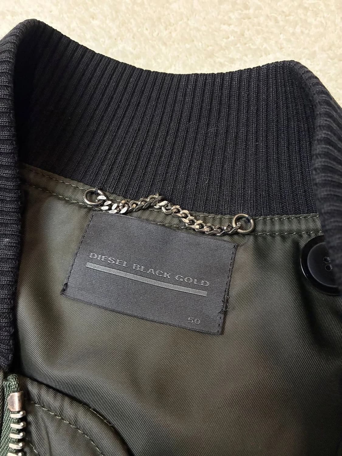 디젤 블랙 골드 MA-1 밀리터리 피쉬테일 블루종 자켓 PN5752 상품이미지7