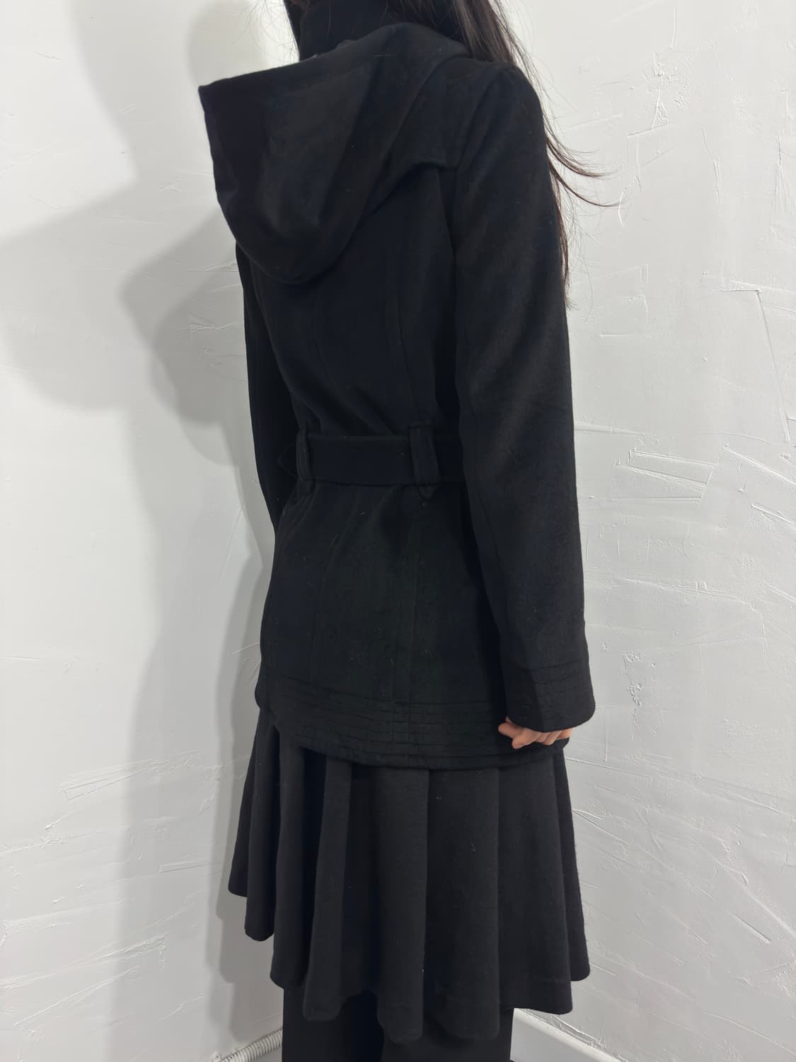 peyton place hood fur detail coat 상품이미지6