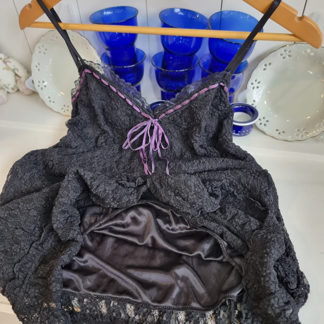 레이스 블랙 캐미솔 상품이미지7