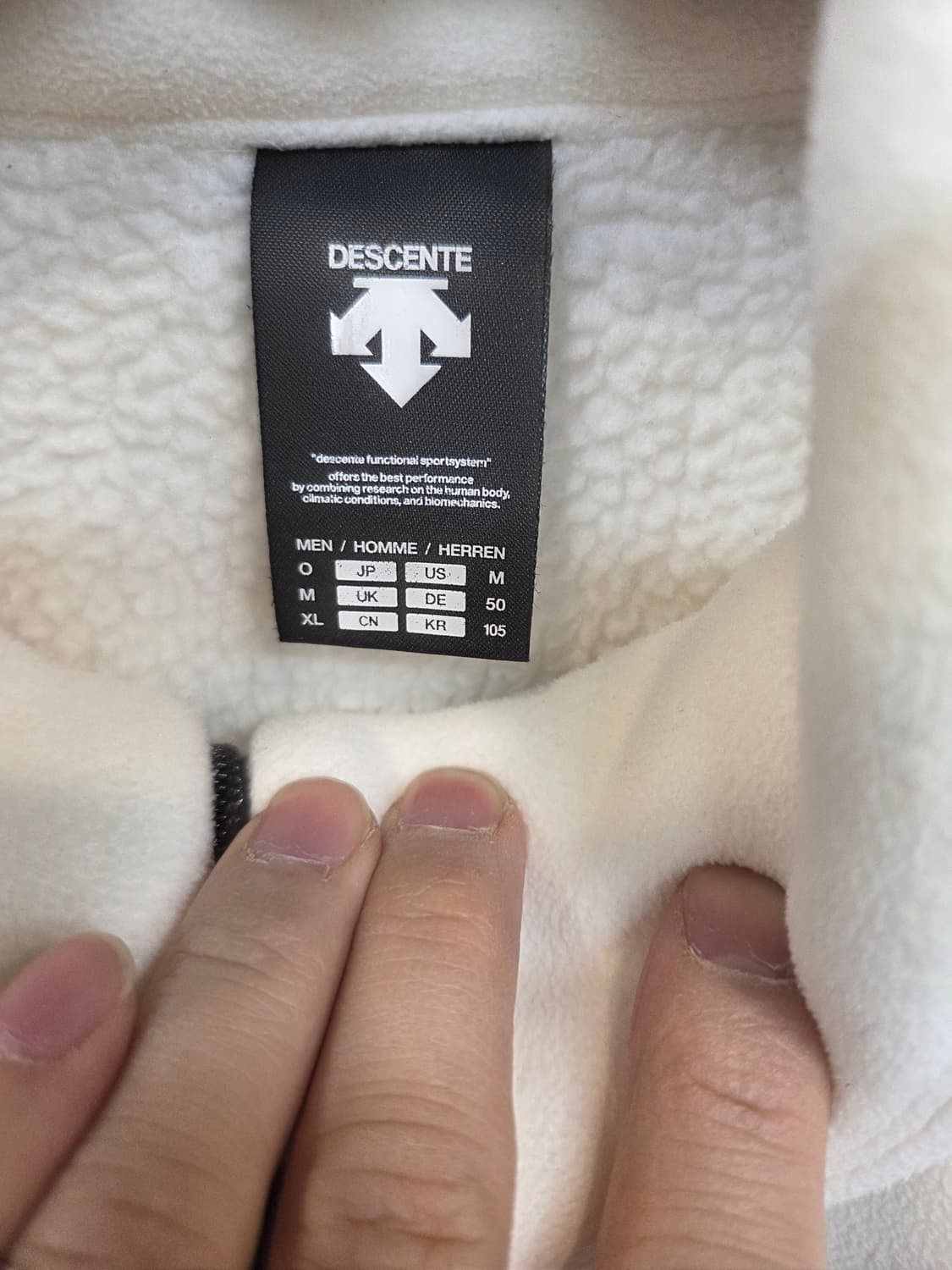 데상트 스위스스키팀 아우디 레플리카 사선집업 플리스자켓 xl 상품이미지3