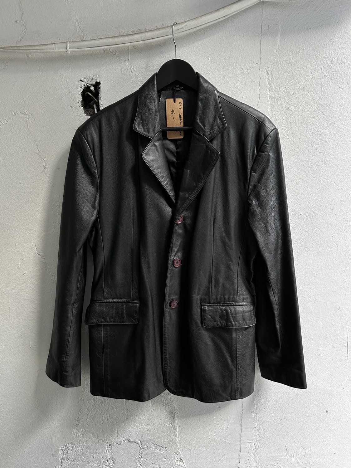 00's 레더 블레이저 가죽 자켓 상품이미지1
