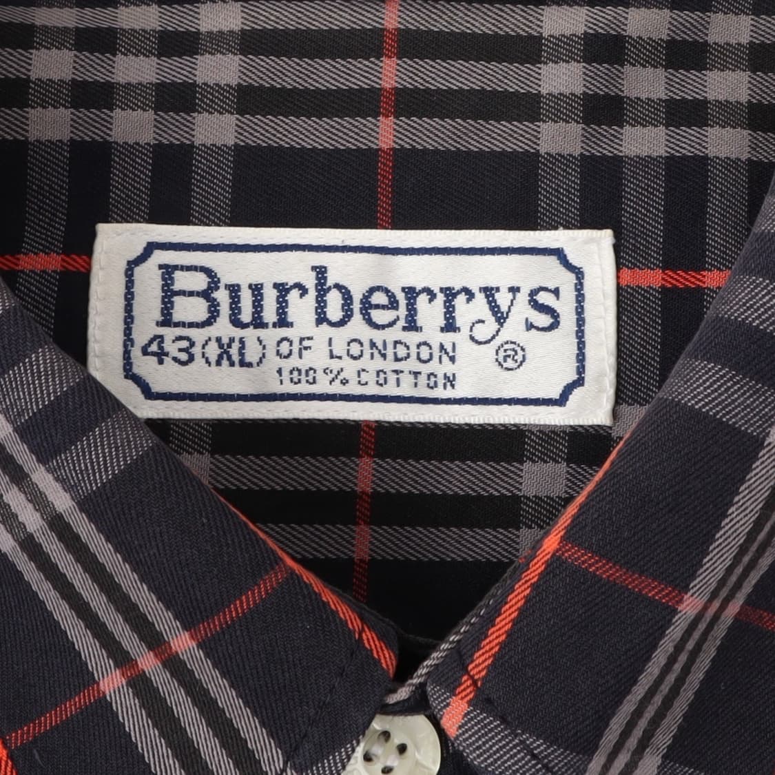 버버리 네이비 노바체크 포켓 로고 셔츠 상품이미지8
