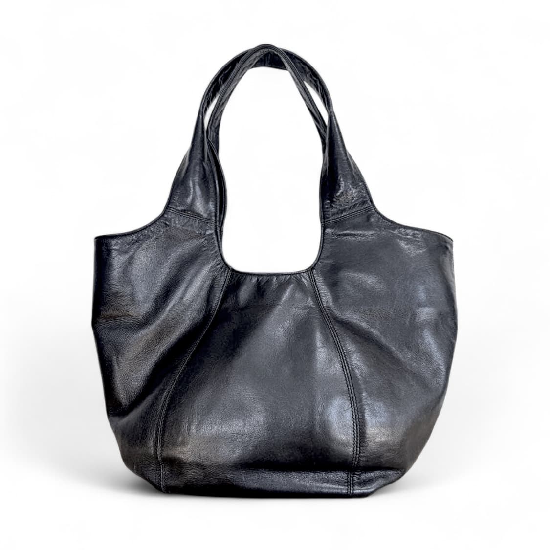 요지야마모토 느와르 드로우 스트링 소가죽 토트백 상품이미지1