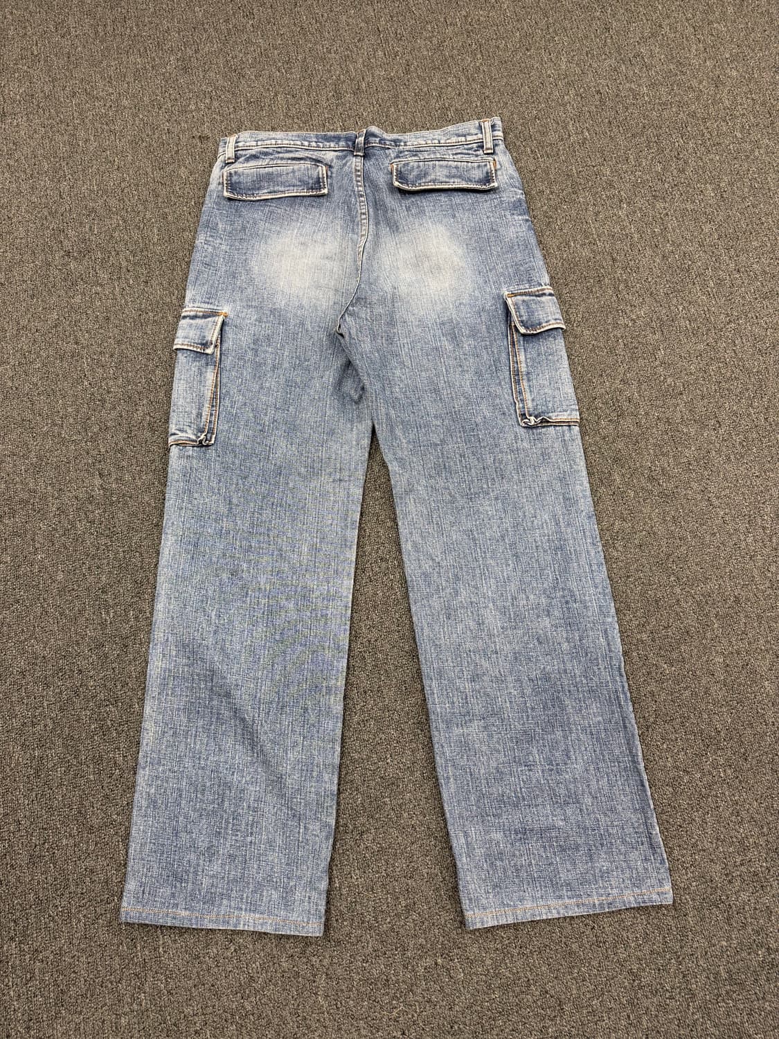 34) Japanese Vintage 워싱 카고 데님팬츠 상품이미지2