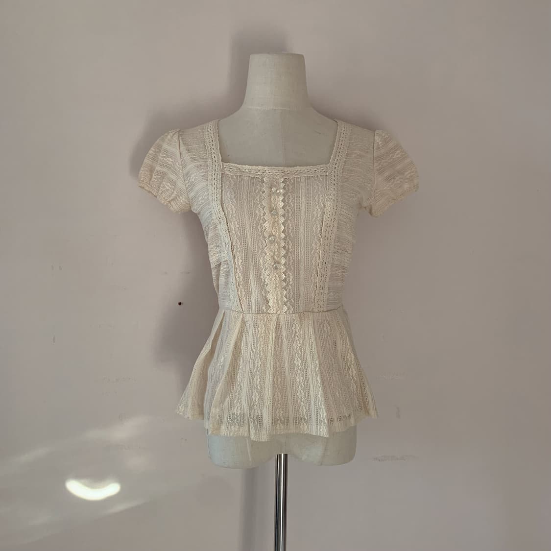 세실맥비 블라우스 모리룩 사와코 빈티지 블라우스 하구미 백예린깔 너드룩 상품이미지2