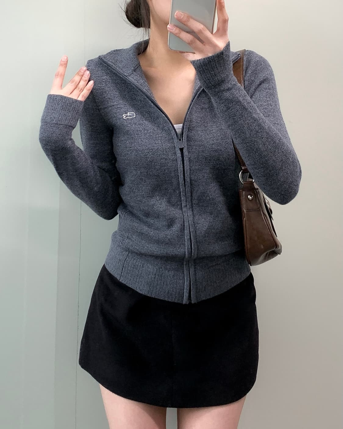 라코스테 니트 집업 상품이미지1