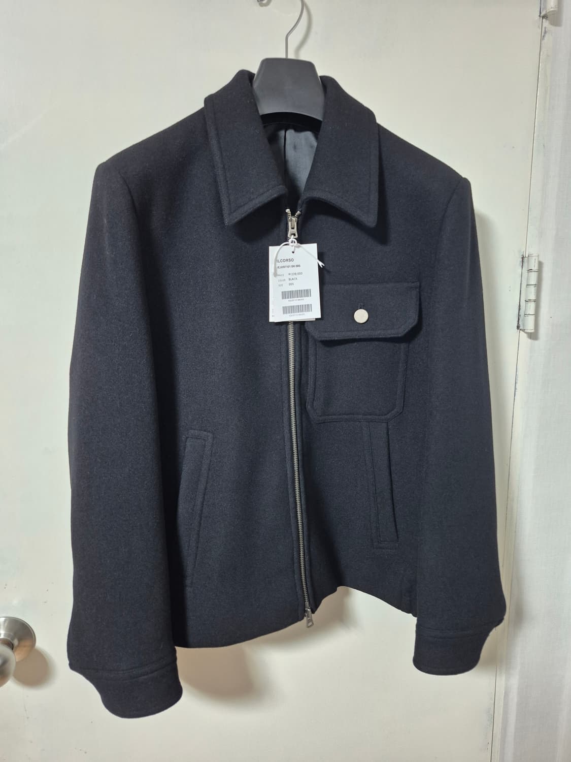 25FW 일꼬르소 슬랜트 포켓 스윙 블루종 자켓 상품이미지3