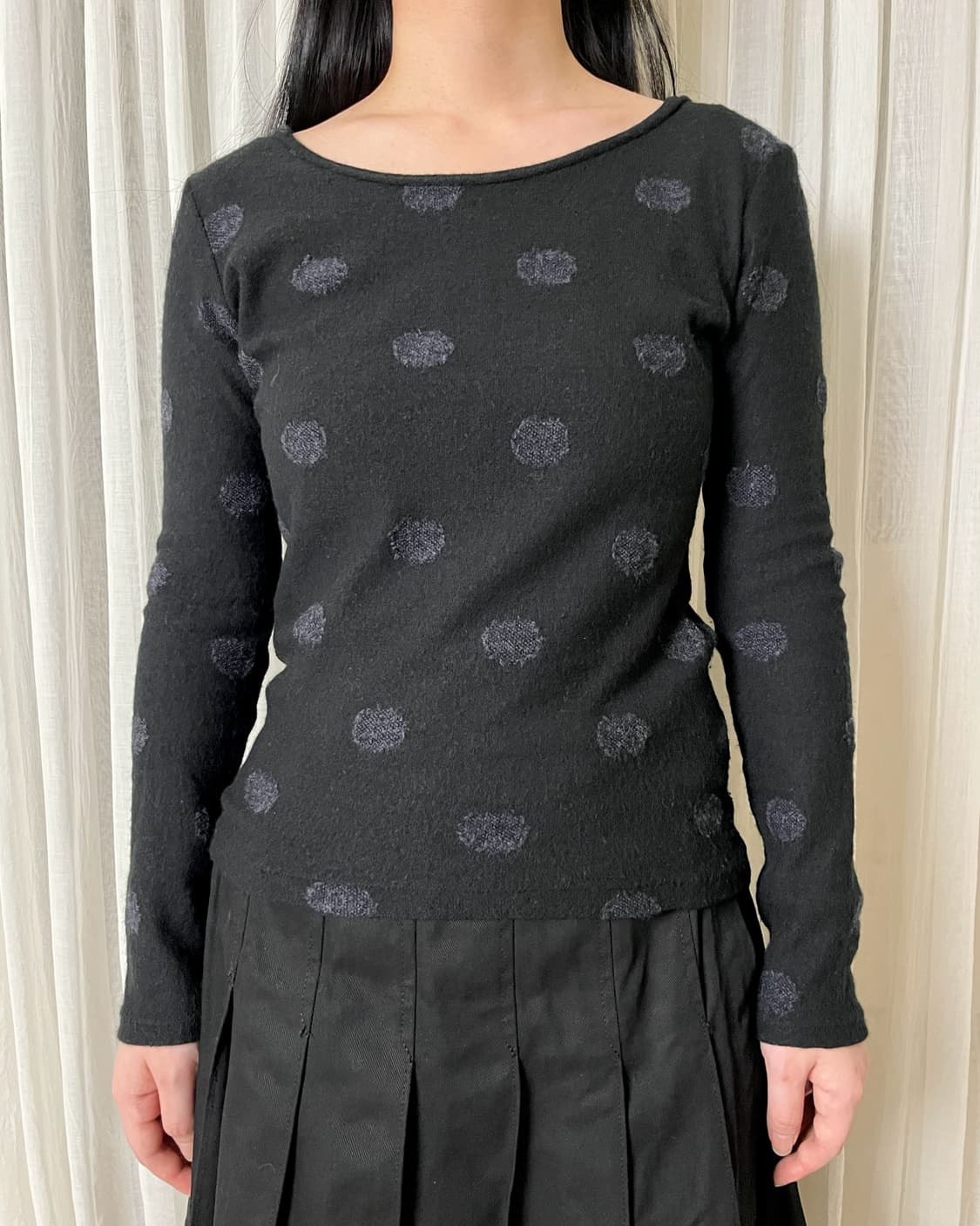 요지야마모토 도트 울 니트 yohji yamamoto noir 상품이미지1