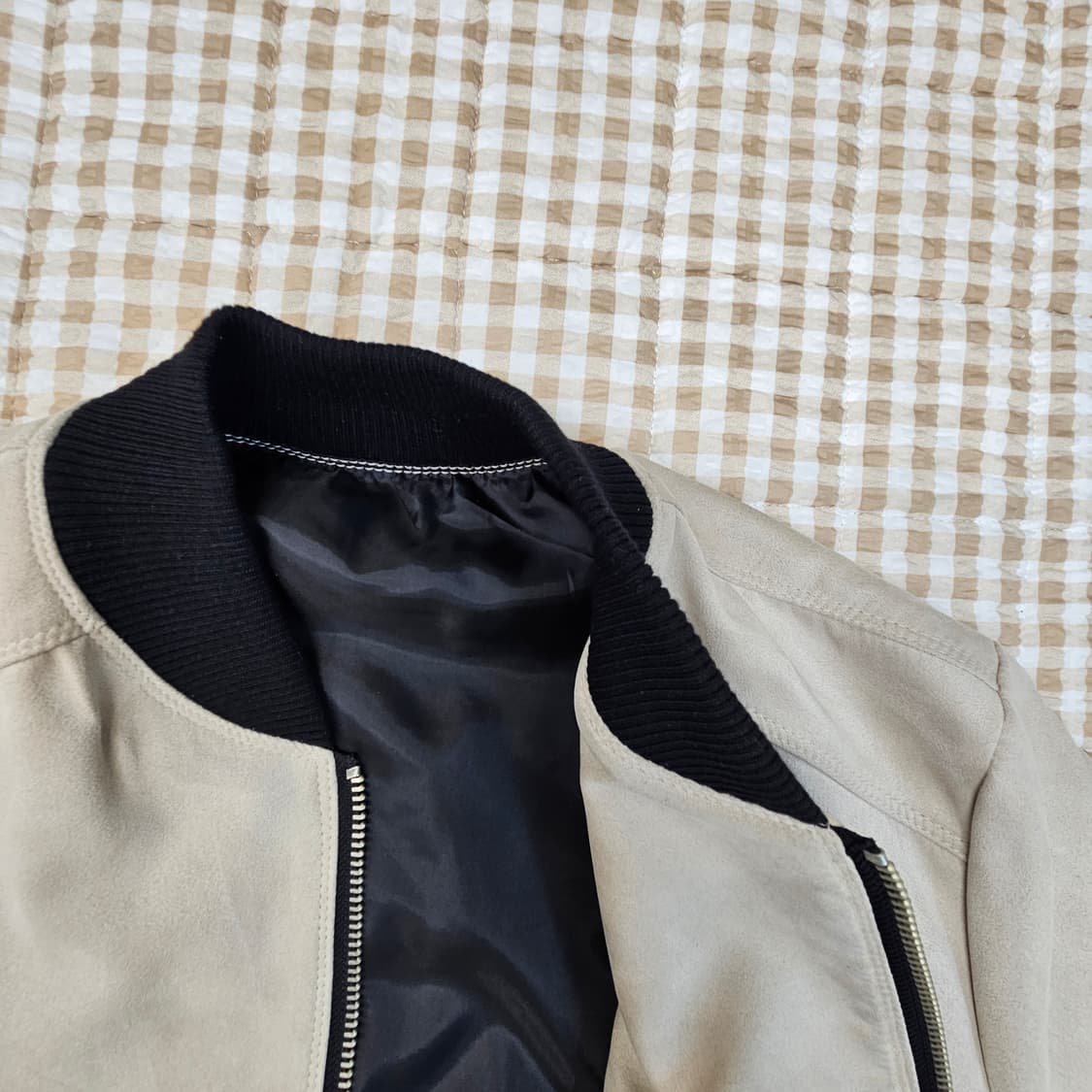 간절기 스웨이드 집업자켓 남자100 상품이미지7