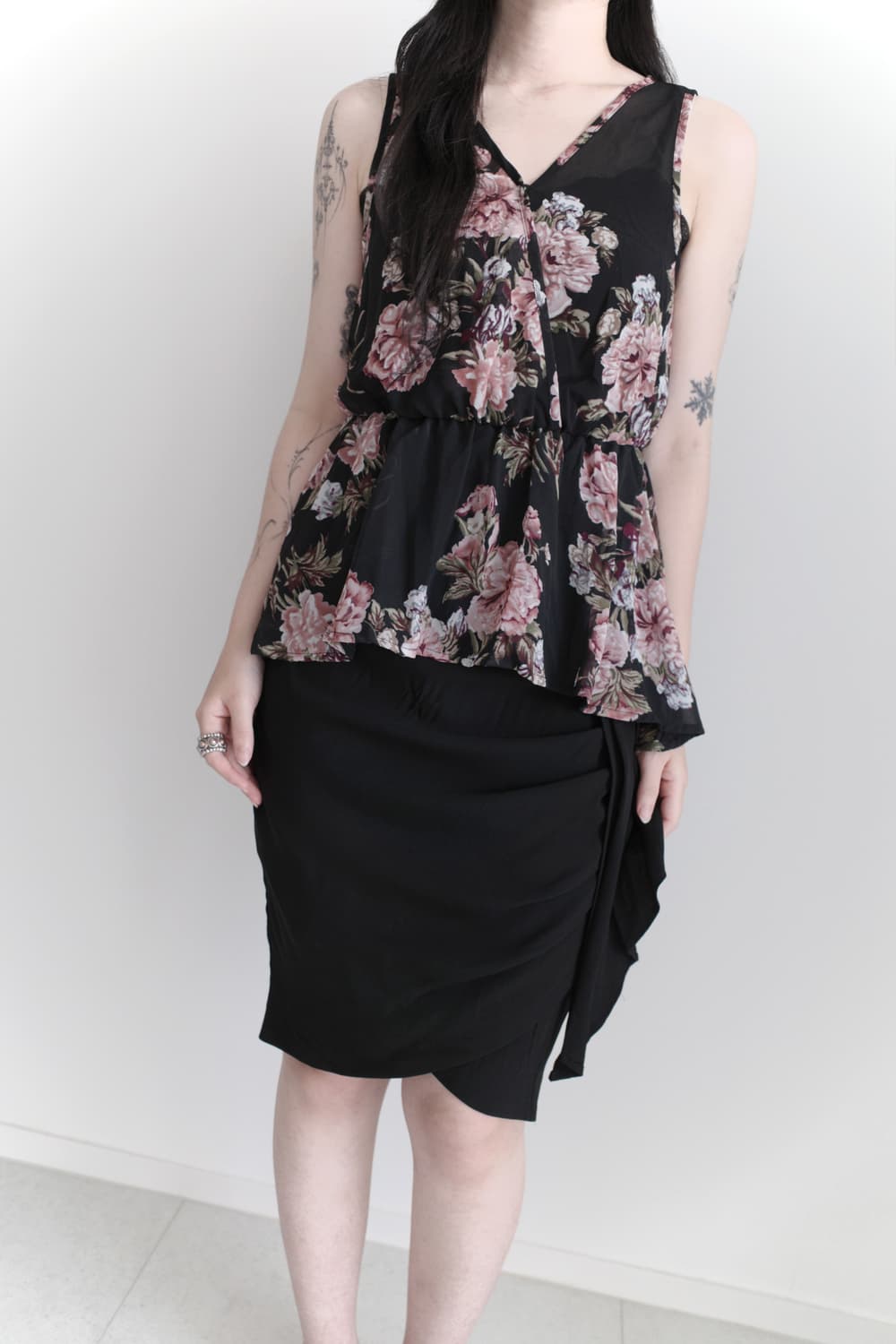 silk draping skirt 상품이미지7