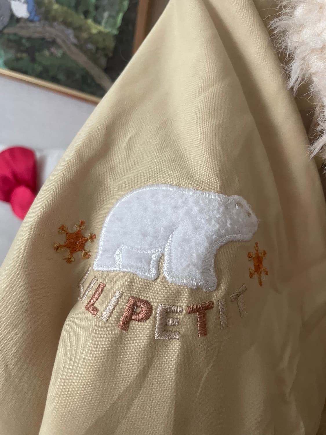 모리걸 빈티지 체크 후드 점퍼 💛🧡 상품이미지5