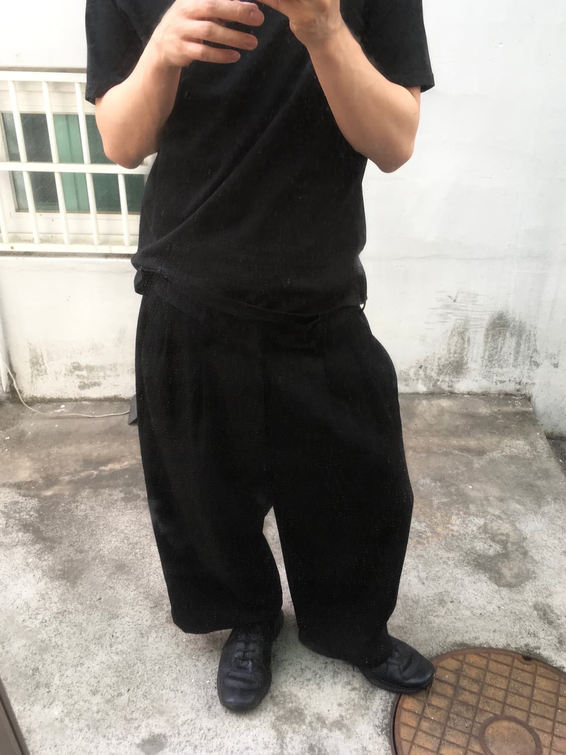 요지 야마모토 뿌르옴므 사루엘 배기팬츠 상품이미지1