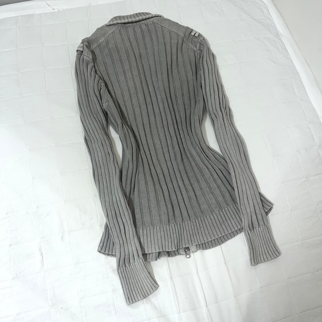 {Michel klein} gray pocket zip up 상품이미지2