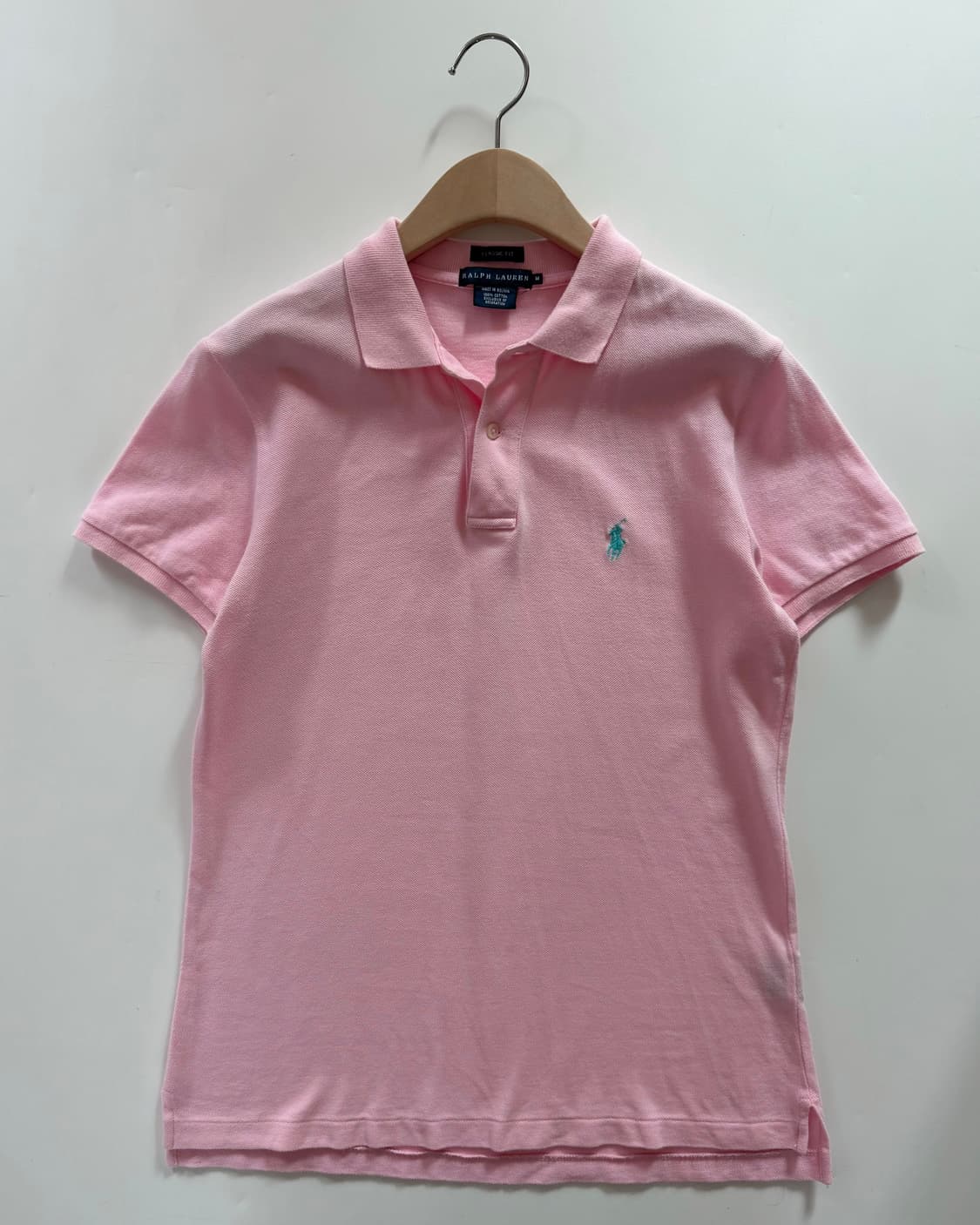 Polo 랄프로렌 우먼 베이비핑크컬러 PK 카라티셔츠 상품이미지3