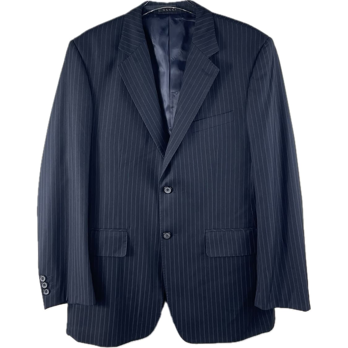[48] GUCCI 구찌 스트라이프 투버튼 수트 정장 셋업 상품이미지1