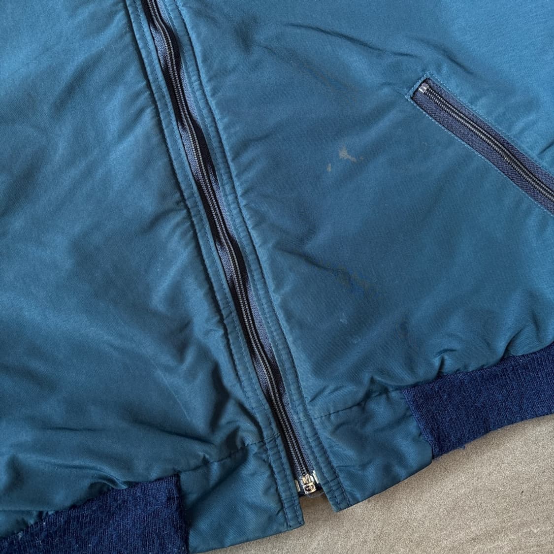 90년대 미국 생산 울리치 다크블루 웜업 자켓 상품이미지2