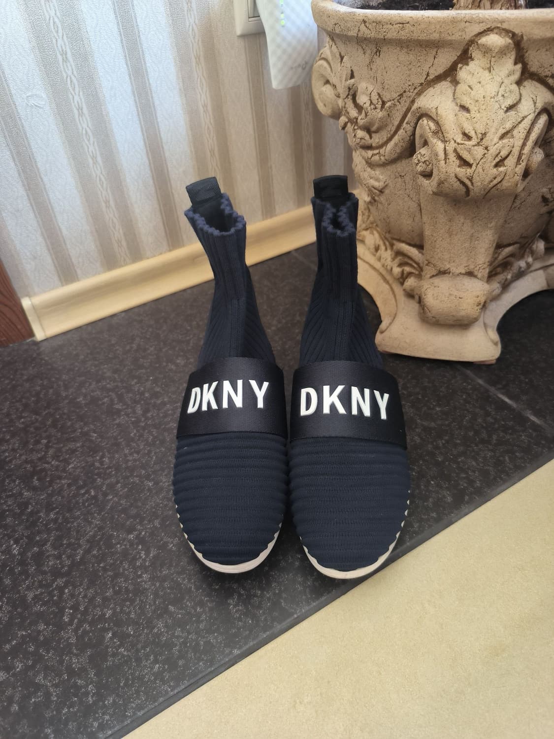 DKNY 블랙 니트 삭스 스니커즈 슈즈 운동화 상품이미지5