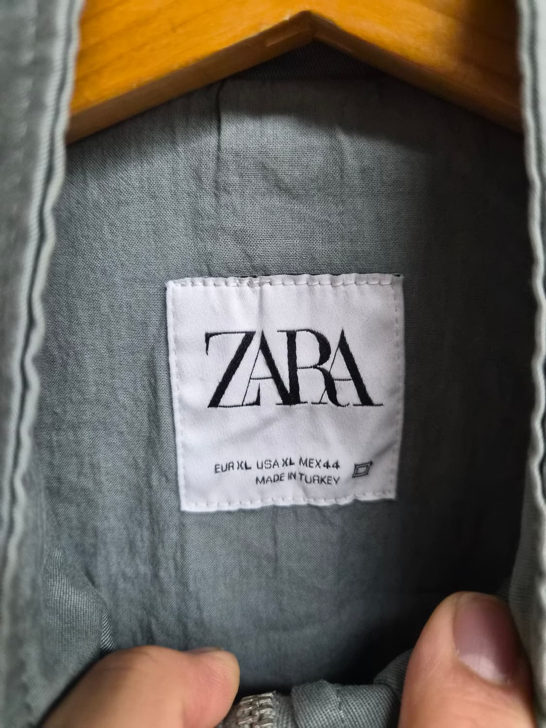 XL/110) ZARA 자라 코튼 블루종 점퍼 팝니다 상품이미지4