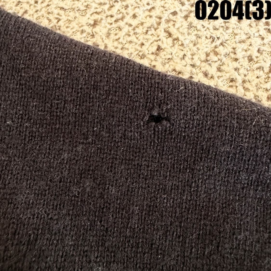 [L] 블랙앤화이트 골프웨어 울혼방 니트 스웨터 0204(3) 상품이미지3