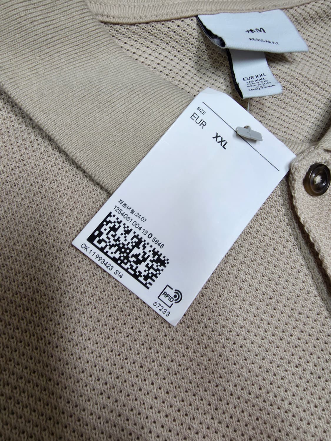 에이치엔엠 니트 카라티셔츠 미사용품  상품이미지4