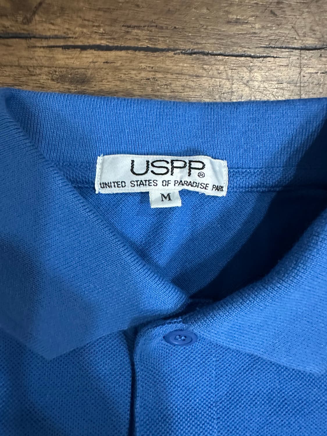 USPP 일본빈티지 코끼리 올오버 프린팅 긴팔 폴로티 M 상품이미지5