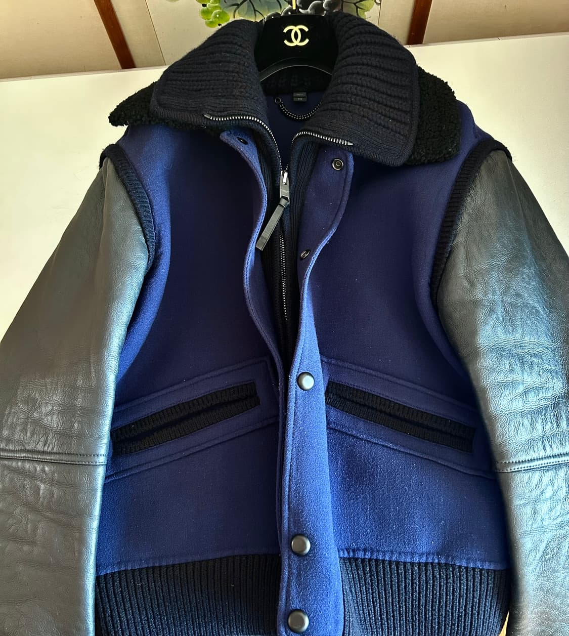 버버리 프로섬 가죽 봄버 자켓 상품이미지6