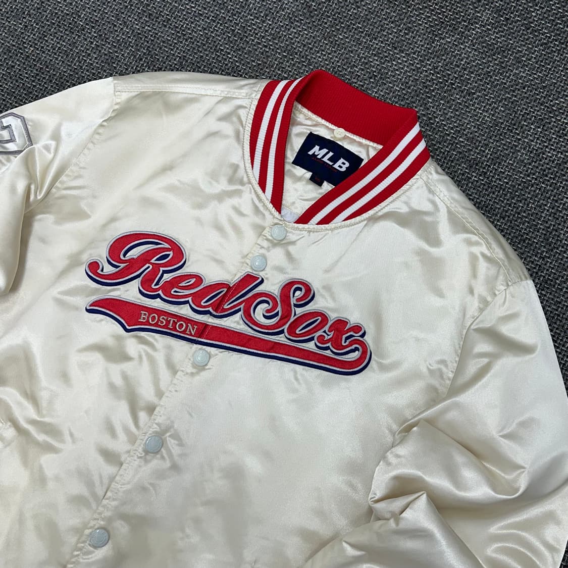 MLB 00s 올드스쿨 보스턴 레드삭스 새틴 야구점퍼 100 상품이미지4