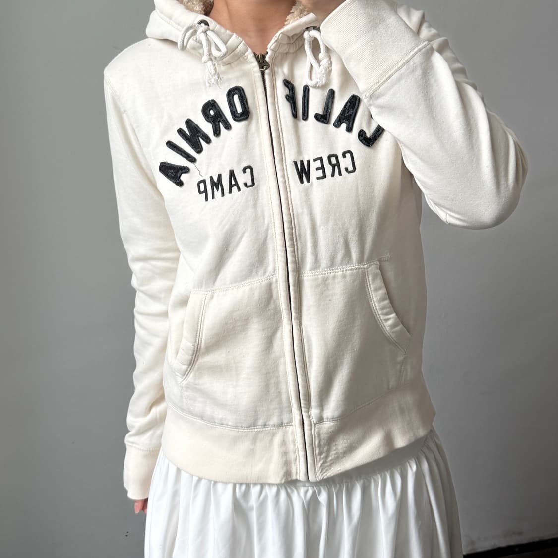 [L] 후아유 아이보리 후드집업 상품이미지2