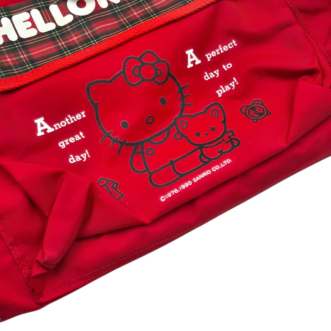 00s 헬로키티 오리지널 타탄 체크 빅 보스턴백 상품이미지3