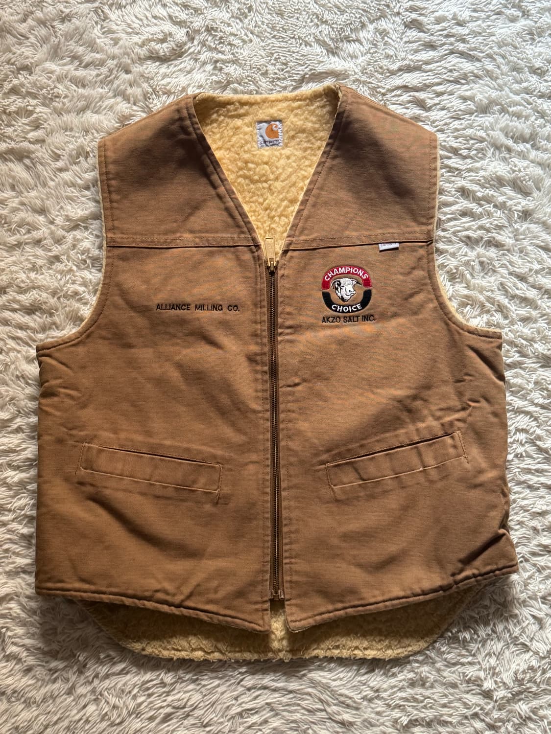 칼하트 브라운 컨버스 워크 베스트 상품이미지1