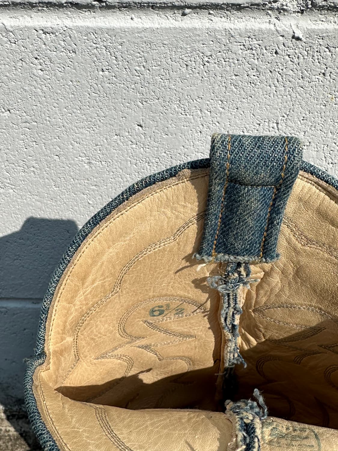 빈티지 데님 웨스턴부츠 상품이미지7